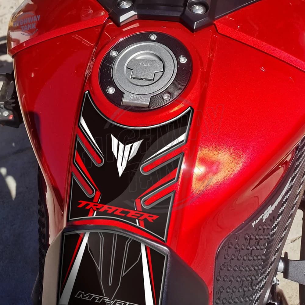 Motorcycle Tank Pad Protector Case for Yamaha MT-09 MT09 Tracer 2014-2018 - 3D Resin