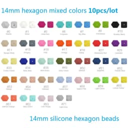 Cute-idea 10pcs/Lot Silicone Beads Teether Pacifier Nursing Chain Food Grade Teething Handmade Chewable Accessory Baby Product