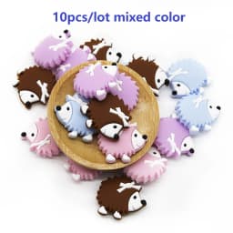 Cute-idea 10pcs/Lot Silicone Beads Teether Pacifier Nursing Chain Food Grade Teething Handmade Chewable Accessory Baby Product