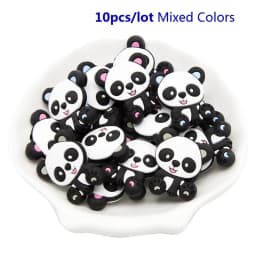 Cute-idea 10pcs/Lot Silicone Beads Teether Pacifier Nursing Chain Food Grade Teething Handmade Chewable Accessory Baby Product