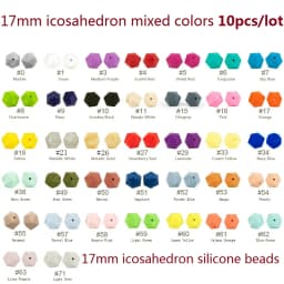Cute-idea 10pcs/Lot Silicone Beads Teether Pacifier Nursing Chain Food Grade Teething Handmade Chewable Accessory Baby Product