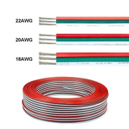 2/3/4/5/6pin Electrical Wire LED Cable 5-100m LED Extension Cable For RGB RGBW RGBWW SMD WS2812B LED Strip Light JST Connector