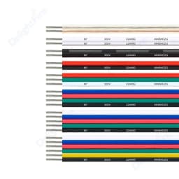 2/3/4/5/6pin Electrical Wire LED Cable 5-100m LED Extension Cable For RGB RGBW RGBWW SMD WS2812B LED Strip Light JST Connector