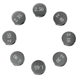 5Pcs AHL Motorcycle Engine Parts Adjustable Valve Pad Shims 7.48mm Complete Valve Shim Kit Cams 1.2 ~ 3.5 (Include 5pcs)