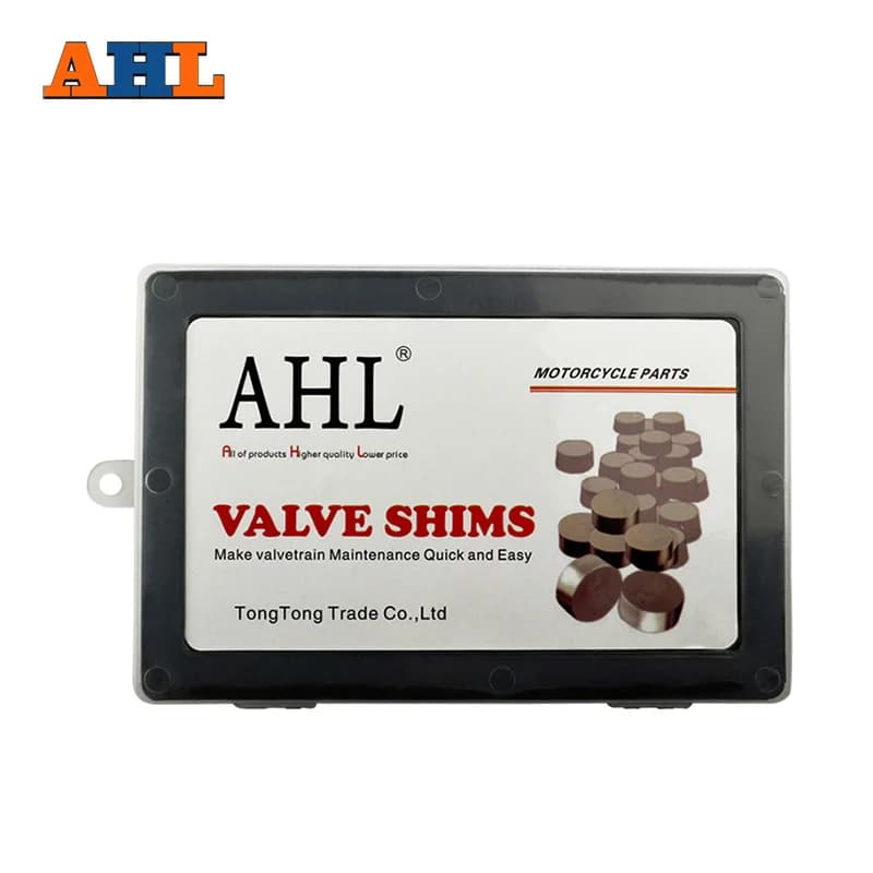 5Pcs AHL Motorcycle Engine Parts Adjustable Valve Pad Shims 7.48mm Complete Valve Shim Kit Cams 1.2 ~ 3.5 (Include 5pcs)