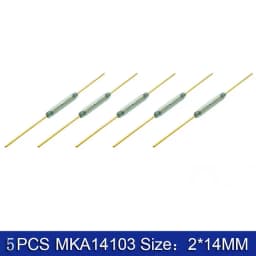5-50PCS N/O Reed switch Magnetic Switch 2 * 14mm Normally Open Magnetic Induction switch N/C Normally closed MKA14103 GPS-14B