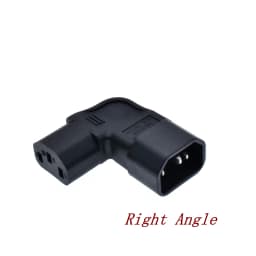 IEC60320 C13 Angle Converter Angle Extension Cable C13 to C14 PDU Up Down Right Angle Power Cables Male to Female AC Power Cord