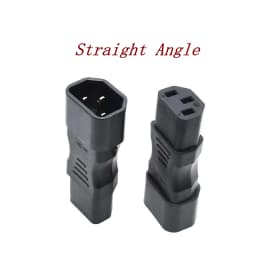 IEC60320 C13 Angle Converter Angle Extension Cable C13 to C14 PDU Up Down Right Angle Power Cables Male to Female AC Power Cord