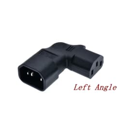 IEC60320 C13 Angle Converter Angle Extension Cable C13 to C14 PDU Up Down Right Angle Power Cables Male to Female AC Power Cord
