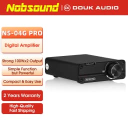 Nobsound NS-04G PRO Mini Digital Power Amplifier HiFi Stereo 2.0 Channel Class D Home Desktop Audio Amp 100W+100W