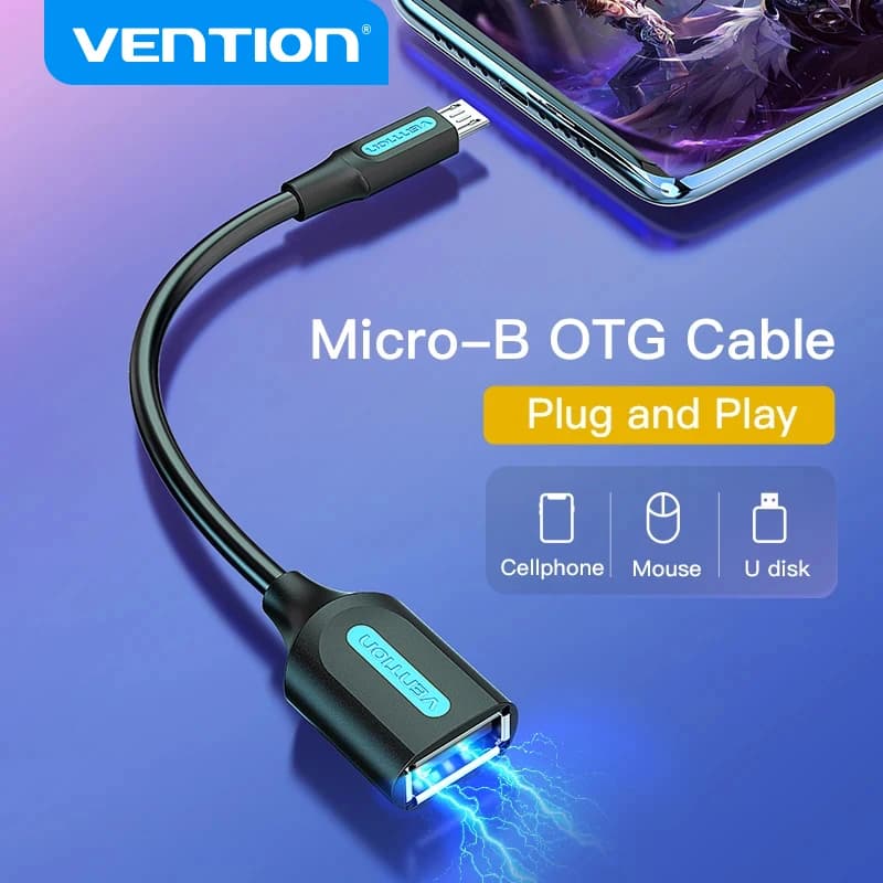 Vention Micro USB OTG Cable Micro USB Male to USB Female Cable Adapter for Samsung S6 Xiaomi Android Phone USB 2.0 OTG Adapter