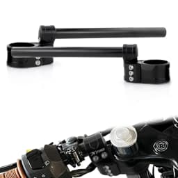 Motorcycle Handlebar Clip-On Handle Bar Raiser Universal Fit For 37mm 41mm 43mm 50mm 53mm 55mm Adjustable Clip-ons Handlebar