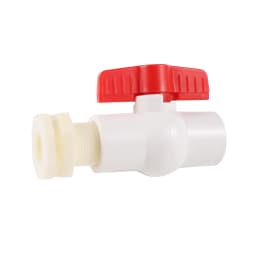 1/2" 3/4" ABS Plastic Water Tank Connector with PVC Ball Valve Fish Tank Aquarium Outlet Bucket Connector Drain Pipe Fitting