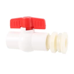 1/2" 3/4" ABS Plastic Water Tank Connector with PVC Ball Valve Fish Tank Aquarium Outlet Bucket Connector Drain Pipe Fitting