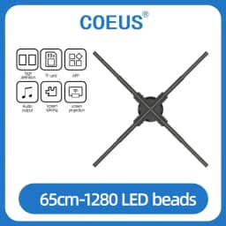 3D Hologram Projector Advertising Display Luces Led Light Sign Holographic Player Support Images Video Draw Audiences