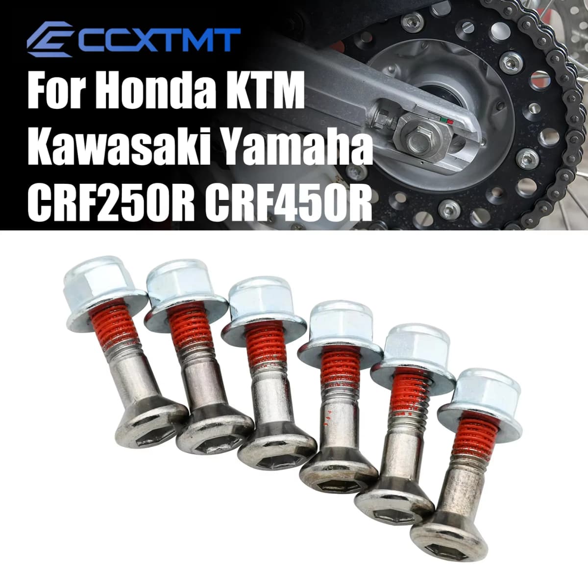 Motorcycle Chain Screw Sprocket Bolts M8*25 Galvanized Nuts Kit For KTM Honda Yamaha Kawasaki BMW R1R300GS 1250GS R1200GS R1200R
