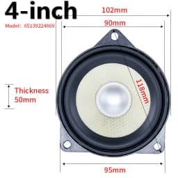 4 Inch Midspeaker For BMW E60 E61 E63 E64 E65 E66 F07 F01 F02 F03 X3 E83 X5 E70 X6 E71 E72 3 5 7 Series Horn Loundspeakers Refit