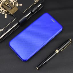 Carbon Fiber Magnetic Flip Cover Case for IPhone 15 14 13 12 Pro Max Mini 11 SE XS XR X Max 6 6S 7 8 Plus Wallet Card Holder