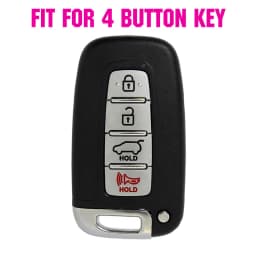 Silicone Key Case Cover For Hyundai Azera/Grandeur Elantra Genesis I30 Sonata Equus Tucson Volester Keyless Fob Shell Protector