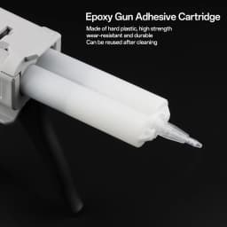 5pcs Epoxy Resin Gun Dual Cartridges Plastic Resin Mixer Dual Cartridges Suitable for 1:1 2:1 10:1 50mlAB Glue Gun