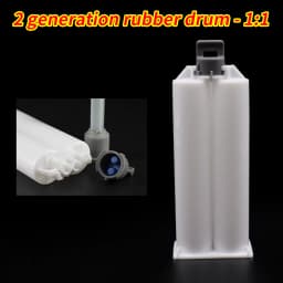5pcs Epoxy Resin Gun Dual Cartridges Plastic Resin Mixer Dual Cartridges Suitable for 1:1 2:1 10:1 50mlAB Glue Gun