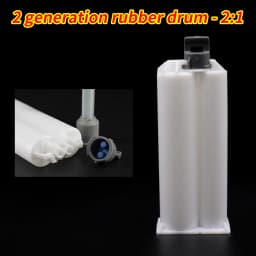 5pcs Epoxy Resin Gun Dual Cartridges Plastic Resin Mixer Dual Cartridges Suitable for 1:1 2:1 10:1 50mlAB Glue Gun