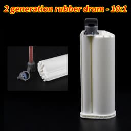 5pcs Epoxy Resin Gun Dual Cartridges Plastic Resin Mixer Dual Cartridges Suitable for 1:1 2:1 10:1 50mlAB Glue Gun