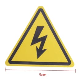 High Quality 2PCS Danger Voltage Electric Warning Safety Label Sign Decal Sticker
