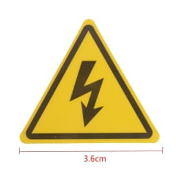High Quality 2PCS Danger Voltage Electric Warning Safety Label Sign Decal Sticker