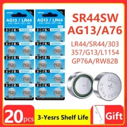 2-50pcs LR44 Batteries AG13 Button Cell Battery 1.5V 357 SR44 LR1154 Button Coin Batteries L1154 Battery for Watch Toys Remote