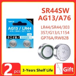 2-50pcs LR44 Batteries AG13 Button Cell Battery 1.5V 357 SR44 LR1154 Button Coin Batteries L1154 Battery for Watch Toys Remote