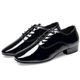 Men's Soft Latin Dance Shoes Modern Dance Plus-Size 2.5cm Heel for Boy Ballroom Tango Children Man Black Dance Shoes Soft Sole