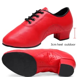 Men's Soft Latin Dance Shoes Modern Dance Plus-Size 2.5cm Heel for Boy Ballroom Tango Children Man Black Dance Shoes Soft Sole