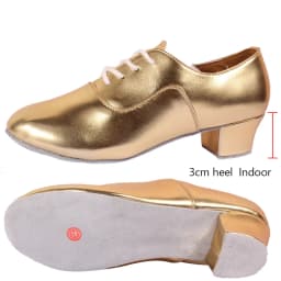 Men's Soft Latin Dance Shoes Modern Dance Plus-Size 2.5cm Heel for Boy Ballroom Tango Children Man Black Dance Shoes Soft Sole