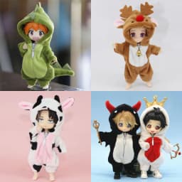 New Cute Dinosaur Animal Monster Doll Clothes for ob11,obitsu 11,molly, gsc,1/12 BJD Doll Accessories Clothing BJD doll Clothes