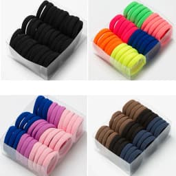 5/30PCS Women Girls Colorful High Elastic Hair Bands Ponytail Holder Rubber Band Scrunchie Headband hair Ties Hair Accessories