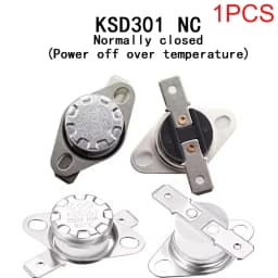 Temperature Control Switch Small Temperature Controller KSD301 302 NC NO 25 40 50 60 80-150 300C 250V/10A 16A Overheat Protector