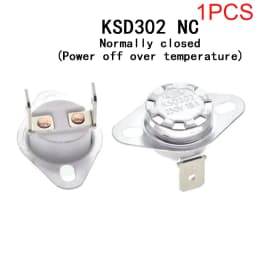 Temperature Control Switch Small Temperature Controller KSD301 302 NC NO 25 40 50 60 80-150 300C 250V/10A 16A Overheat Protector