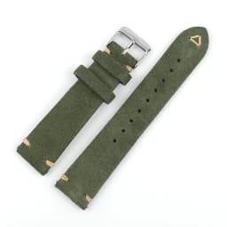 Suede Leather Watch Strap 18mm 19mm 20mm 21mm 22mm 24mm Grey Vintage Band Replacement Wristband Handmade Stitching Watchband