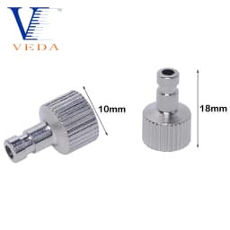 Airbrush Quick Release Air Flow Control Coupler with 3PCS 1/8" Male Quick Coupler Plug Fitting Hose Connections Adjustment Valve