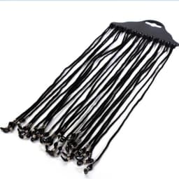 12 Pcs Black Nylon Cord Glasses Lanyard Eyeglass Holder Sunglass Eyewear Reading Glasses Neck String Strap