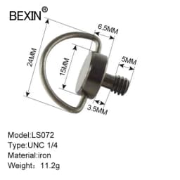 1/4 Quick Release Screw Set Folding D-Ring Screw Set for SLR Camera Photography Tripod Monopod Quick Release Plate