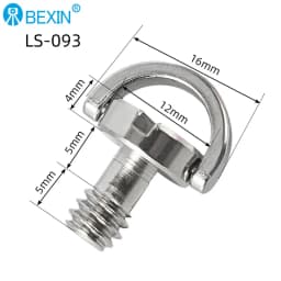 1/4 Quick Release Screw Set Folding D-Ring Screw Set for SLR Camera Photography Tripod Monopod Quick Release Plate