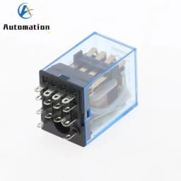 1set MY4NJ 14PIN 4DPDT Electronic Micro Mini Electromagnetic Relay 5A Coil With PYF14A Socket Base DC12V DC24V AC110V 220V 380V