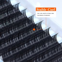 Yelix Professionals Eyelash Extension Silk Lash Extension Individual Lashes Soft Russian Volume Eyelashes Natural Faux Cils