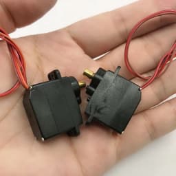 2pcs/lot 360 degree steering gear DC3V-6V 23-52rpm 12g five-wire metal gear Motor For climbing car