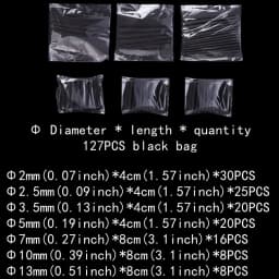 2:1,Heat Shrink Tubing,127-850 PCS,Insulated Polyolefin Sheathed,Electronic DIY Kit,Electrical Connection Tubing,Cable Sleeves