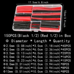 2:1,Heat Shrink Tubing,127-850 PCS,Insulated Polyolefin Sheathed,Electronic DIY Kit,Electrical Connection Tubing,Cable Sleeves