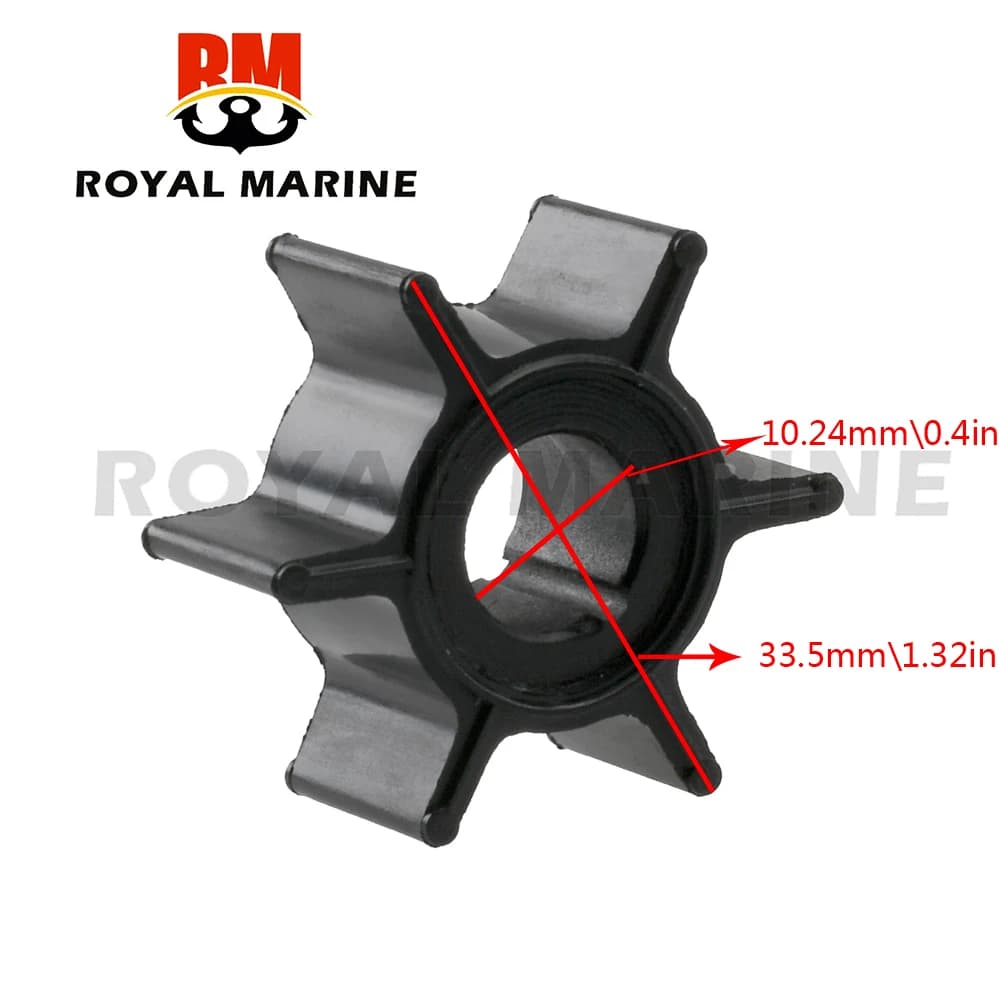 369-65021 Impeller for Tohatsu 4HP 5HP HANKAI 5HP 6HP Outboard Motor 2T 369-65021-1 Mercury 4HP 5HP 47-16154 369-65021-0