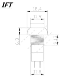 6PCS PBS-11A PBS-11B 12mm self-locking / Self-reset Plastic Push Button Switch Latching Momentary Switchs 3A 250V AC 2PIN 6Color